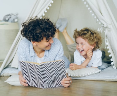 Family reading together
